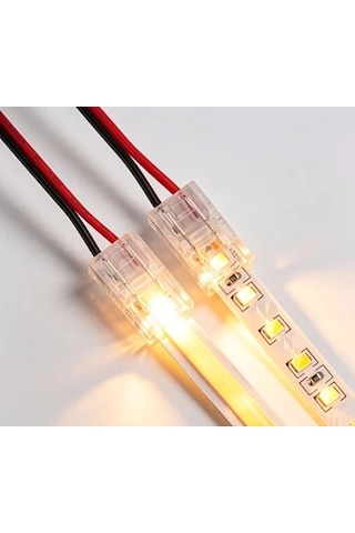 Cob+smd Şerit+kablo Bağlantı Konnektörü 8mm 10 adet