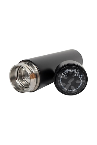 Kişiselleştirilebilir Dereceli Termos 05 Lt Siyah Renk Siyah