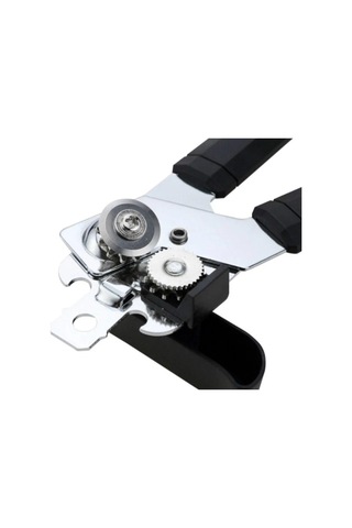 Yaratıcı Güçlü Konserve Açacağı Basit Çok Fonksiyonlu Açacak Bıçak Şişe Açacağı Plastik Saplı Manuel Konserve Açacağı Mutfak Aleti Siyah