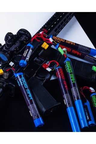Emr 7.4v 3200mah Lithium Ion Çubuk Airsoft Pil Tamiya