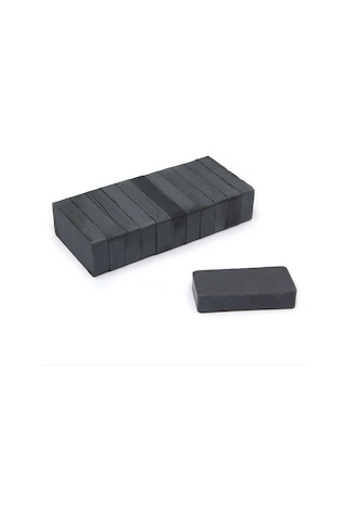 10 Adet 40X20X10 Köşeli Ferrit Kömür Seramik Magnet Mıknatıs N11.2412