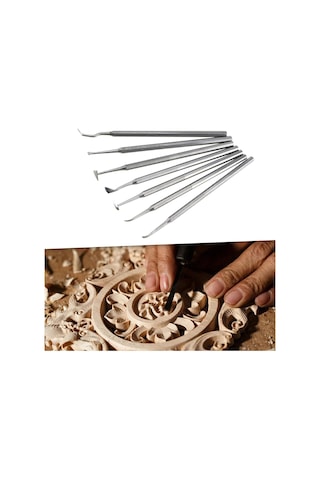 Suntek 7 Adet Kil Aracı Heykel Bıçağı Modelleme El Aleti