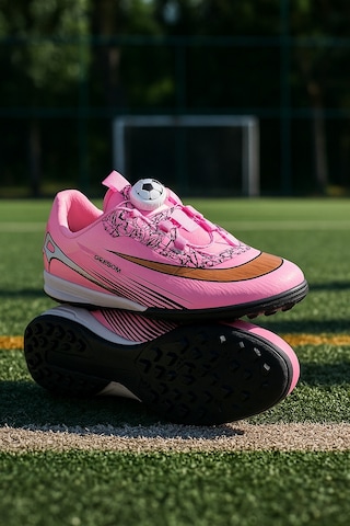 Mini Bonito Üniseks Yeni Nesil Mekanizmalı Futbol Halı Saha Ayakkabısı Pembe