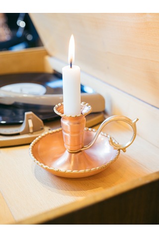 Bakır El Şamdanı Eritmel Model Mat Renk