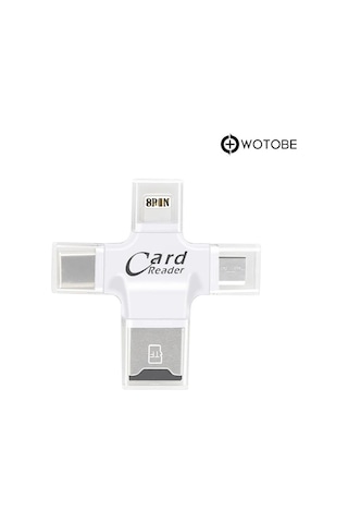 4'ü 1 Arada Usb 3.0 Sd/tf/cf/ms Uyumlu Bellek Kartı Adaptör Kart Okuyucu
