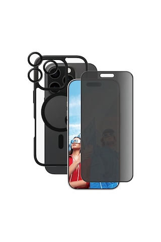 Care By Panzerglass Flagship Apple Uyumlu iPhone 16 Pro 3'lü Çerçeve Aparatlı Gizli/hayalet Ekranlı Set