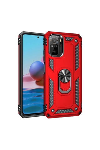 Xiaomi Redmi Note 10 Kılıf Zore Vega Kapak-Siyah