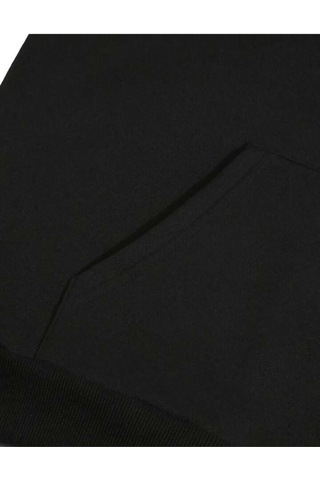 Nzn Collectıon Unisex Kadın Erkek Sevgili Çift Kombini Anahtar Kalp Baskılı Kapüşonlu Alt-üst Eşofman Takımı 2'li Siyah