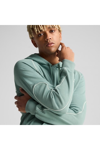 Puma Sport Erkek Kapüşonlu Sweatshırt 684619 30 Yeşil