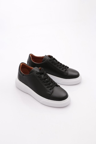 Dgn Leo Erkek Sneakers Ayakkabi Siyah Antik Beyaz