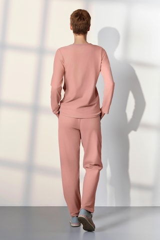 Doreanse Kadın Pembe Yumoş Kumaş T-shirt Pijama Takımı 25k4041-standart Pembe