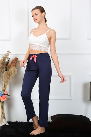 Akbeniz Kadın Pamuklu Alt Pijama 27468 - M Lacivert