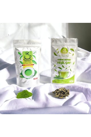 Karadeniz Matcha Yüksek Kalite 250 G + Gurme Yaprak Yeşil Çay 50 G