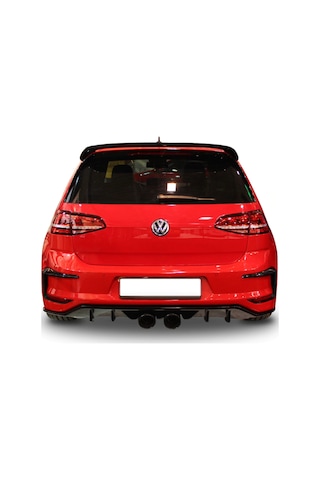 Kit Garaj Volkswagen Golf 7 R400 Difüzör Plastik Piano Black Boyalı