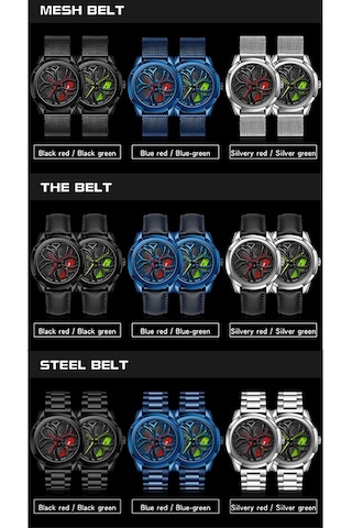 Sones Olevs 9967 Erkek Yıldızlı Gökyüzü Yüzlü Elmas Çerçeveli Kuvars Saat Siyah Çelik Kayış