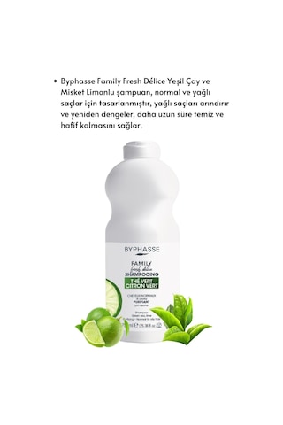 Family Fresh Normal Ve Yağlı Saçlara Özel Yesil Çay Ve Misket Limonlu Şampuan 750ml