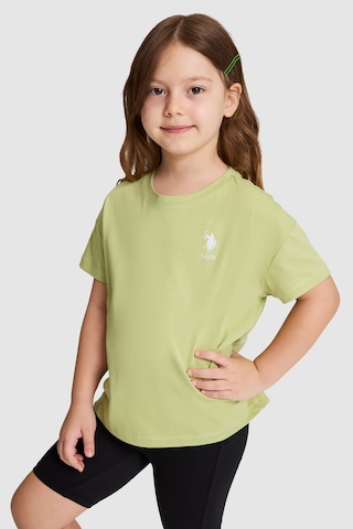 U.S. Polo Assn. Kız Çocuk Çağla Tişört Basic 50325609-vr016 Cagla