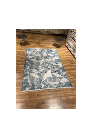 Lootus Lo04b Mavi-krem Halı Çok Renkli