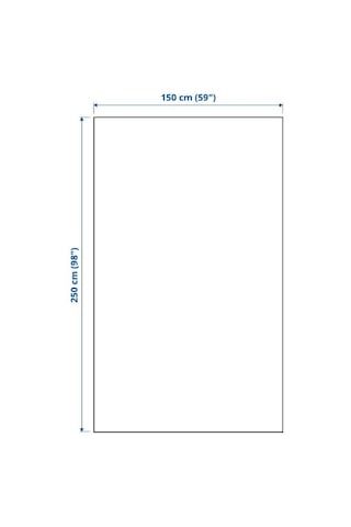 Ikea Indıra Polar Koltuk Örtüsü Tek Kişilik 150 X 250 Cm Koyu Mavi