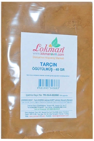 Tarçın Öğütülmüş Doğal 40 Gr Paket
