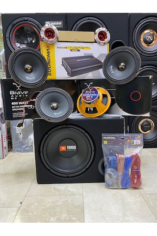 Jbl Paket 30 CM Bas Brava Audıo 20 CM İki Takım Midrange Anfi Tweet