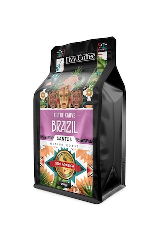 Livy Coffee Brazil Santos Yöresel Filtre Kahve 250 G Livy Coffee Brazil Santos Yöresel Filtre Kahve 250 G