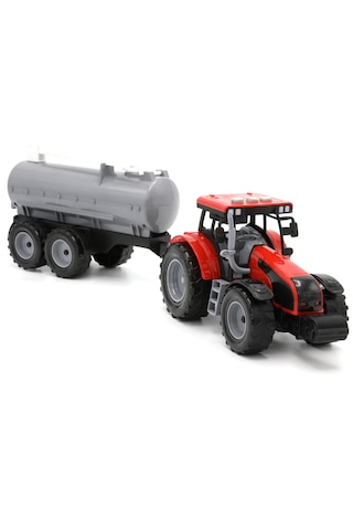 Aya-40296 Sesli-ışıklı-pilli Tanker Traktör Kırmızı