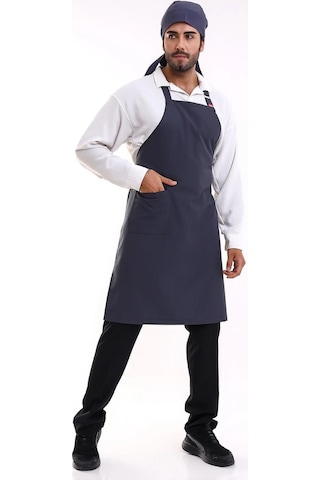 Askılı Önlük Cepli - 51 Füme