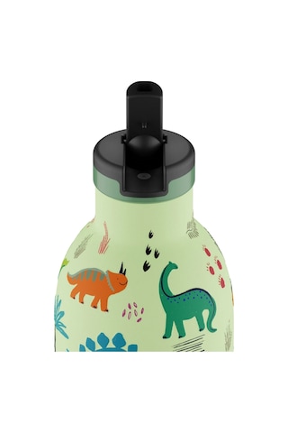 Clima Bottle Jurassic Friends Pipetli Paslanmaz Çelik Termos 330 Ml Yeşil
