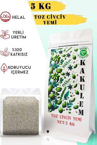 Kakulem Sertifikalı Bıldırcın Ördek Tavuk Toz Civciv Yemi 5 Kg