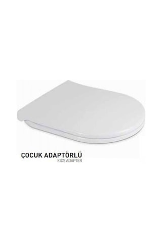 Nkp Twin Çocuk Adaptörlü Yavaş Kapanır Klozet Kapağı 0350