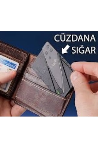 Kart Çakı Kart Bıçak Cüzdan Çakı Siyah