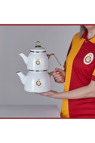 Neva N3469 Galatasaray Klasik Logo Çaydanlık Kırmızı - Sarı