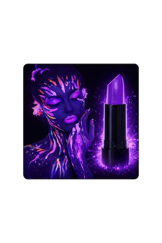 Dans Makyajı Kulüp Tarzı Dekoratif Boyama Uv Neon Mor Ruj Karanlıkta Parlayan Makyaj Boyası Belirtilmemiş