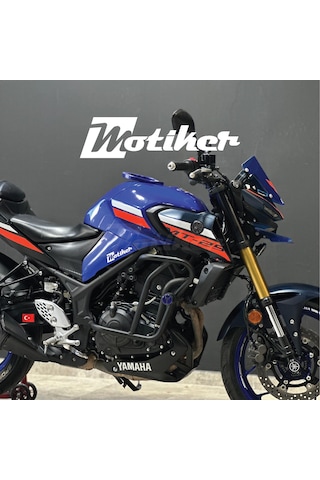 Yamaha Mt-25 Neon Turuncu Ve Beyaz Sticker Modeli