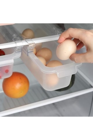Pazly Şeffaf Gıda Organizatör Kutusu - Buzdolap Depolama Rafı - Mutfak İçin Şeffaf