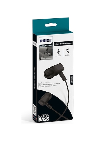 Phixi Basic HS-628 Mikrofonlu Kablolu Kulakiçi Kulaklık