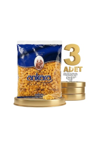 Ankara Yüksük Makarna 3x500 Gr