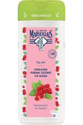 Le Petit Marseillais Organik Frenk Üzümü ve Nane Duş Jeli 400 ML