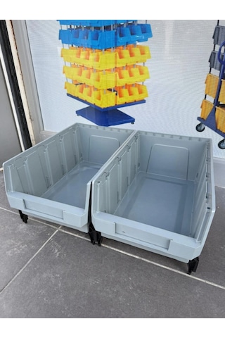 10'lu Modüler Plastik Avadanlık Kutusu Seti İstiflenebilir Organizer Kasa Px-400 Yükseltme Pimli