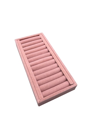 Yerli Üretim Süet Kumaş Pembe Renk Kelepçe-bileklik Standı Pembe