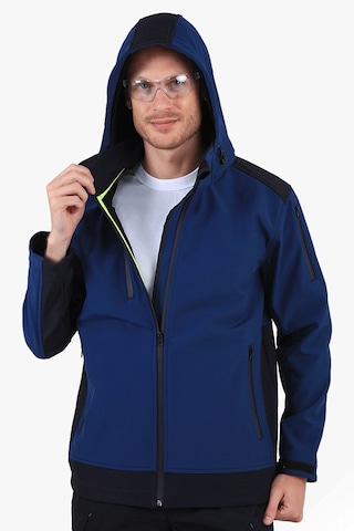 Dalgıç Kapüşonlu Softshell Mont İndigo-lacivert