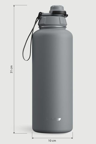 Stevig 1 Hand Leak-proof Sızdırmaz Çelik Termos 1500 Ml Grey St-253 Gri