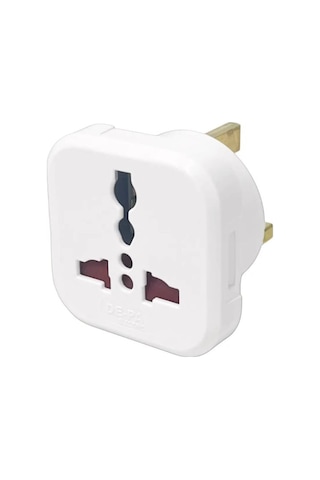 Depa 11108-uk Topraklı İngiliz Erkek Universal Priz Dönüştürücü - G Tipi Unıversal Çevirici Adaptör