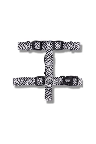 Swissplus Urban Paws Zebra Black Geri Dönüştürülmüş H-tipi Köpek Göğüs Tasması-m Beyaz - Siyah