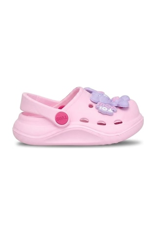 Elit Mys303 Bebe Kız Çocuk Emojili Sabo Terlik Pembe