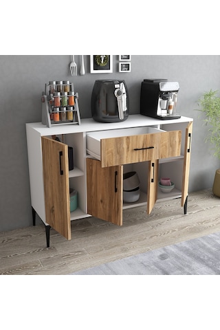 Tanmob Mdl0303 Alt Çok Amaçlı Dolap 4 Kapaklı Çekmeceli Mutfak Do