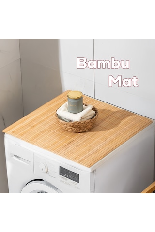 Porsima Pbt-374 Ahşap Bambu Kaymaz Banyo Matı Paspas 45x70cm