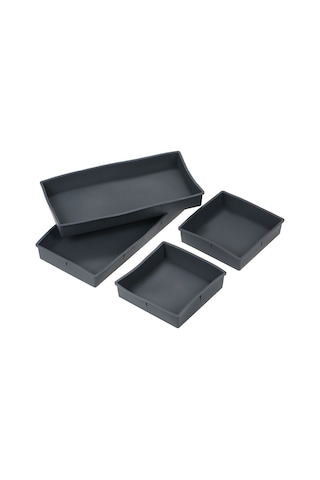 Teltree Fırın İçin 4'lü Silikon Pişirme Tepsisi - Kare Ve Dikdörtgen Modeller Diğer