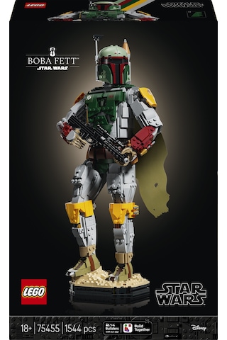 LEGO® Star Wars™ Boba Fett™ 75455 - Yetişkinler için Aslına Uygun Detaylar İçeren Dekoratif Model Yapım Seti (1544 Parça)